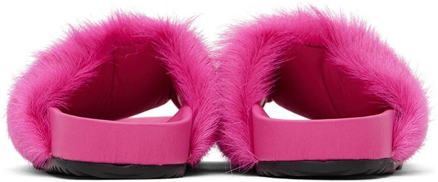 Rick Owens Kids Pink Puffer Slides
