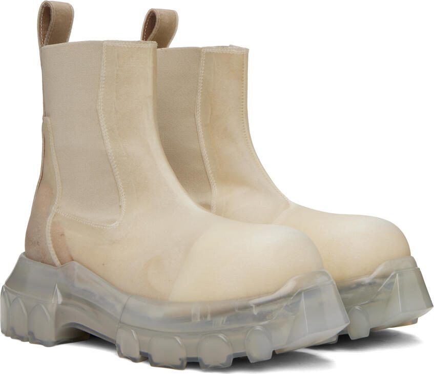 Rick Owens Off-White Beatle Bozo Tractor Boots - Picture 3