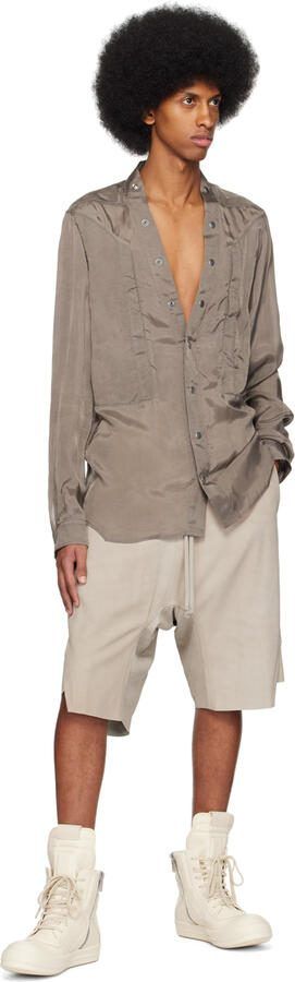 Rick Owens Off-White Geobasket Sneakers - Picture 4
