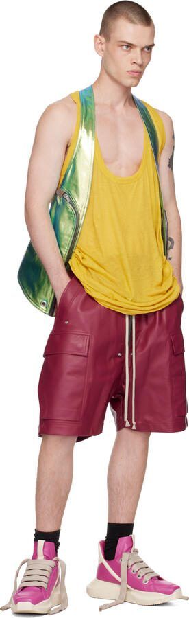 Rick Owens Pink Zip-Up Sneakers - Picture 9