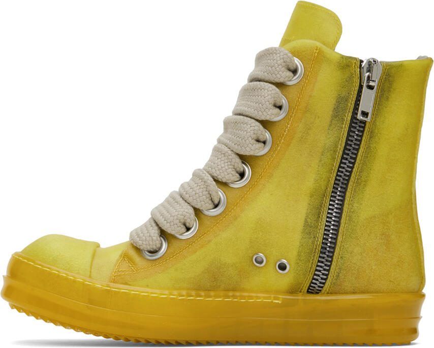 Rick Owens Black  Off-White Geth Sneakers - Picture 5