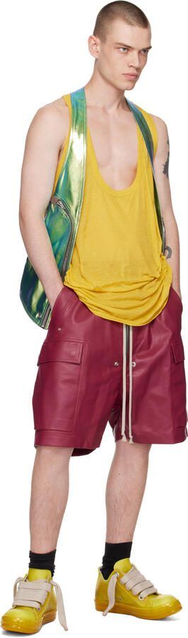 Rick Owens Yellow Low Sneakers - Picture 4