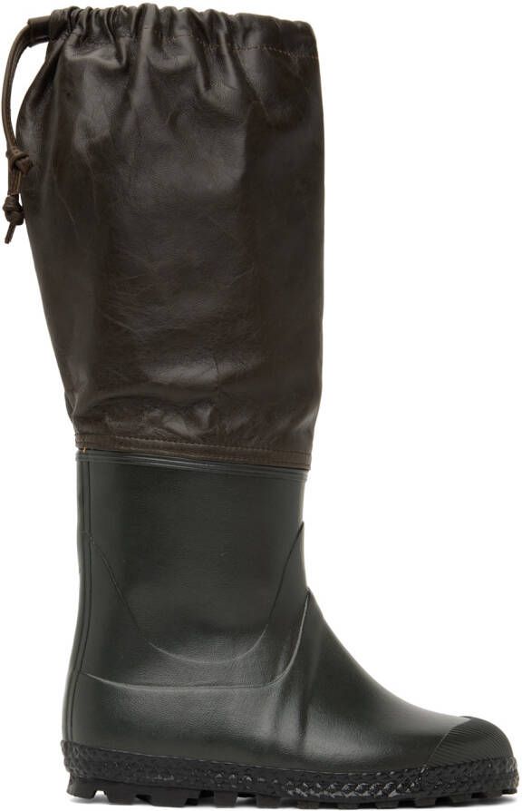 Rier SSENSE Exclusive Brown  Green Boots