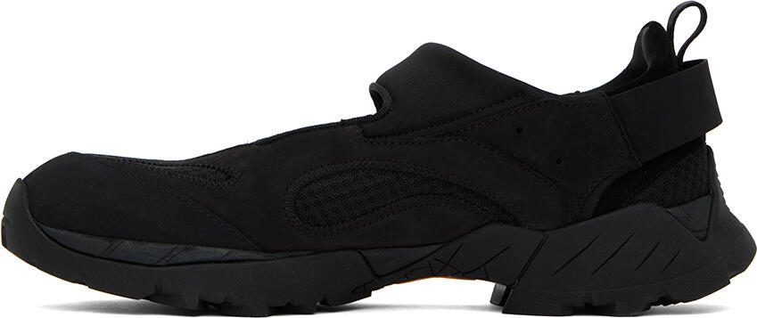 ROA Black Cutout Sneakers - Picture 3