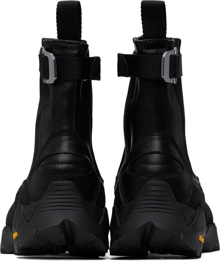 ROA Black Toe Cap Chelsea Boots