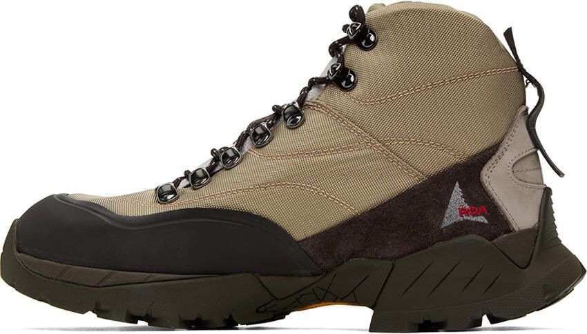ROA Taupe  Brown Andreas Strap Boots - Picture 6