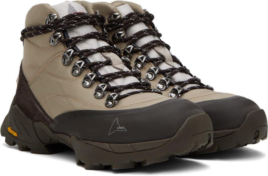 ROA Taupe  Brown Andreas Strap Boots - Picture 3