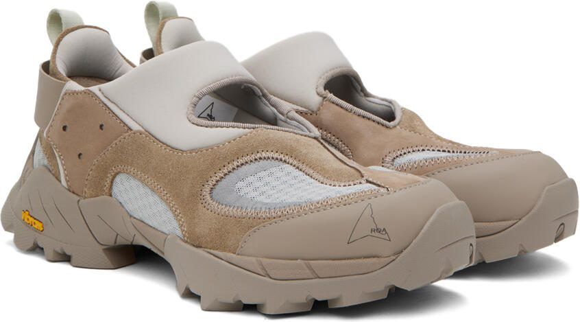ROA Taupe Cutout Sneakers - Picture 2