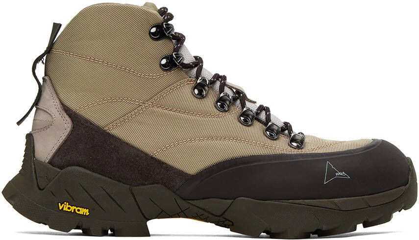 ROA Taupe  Brown Andreas Strap Boots - Picture 5