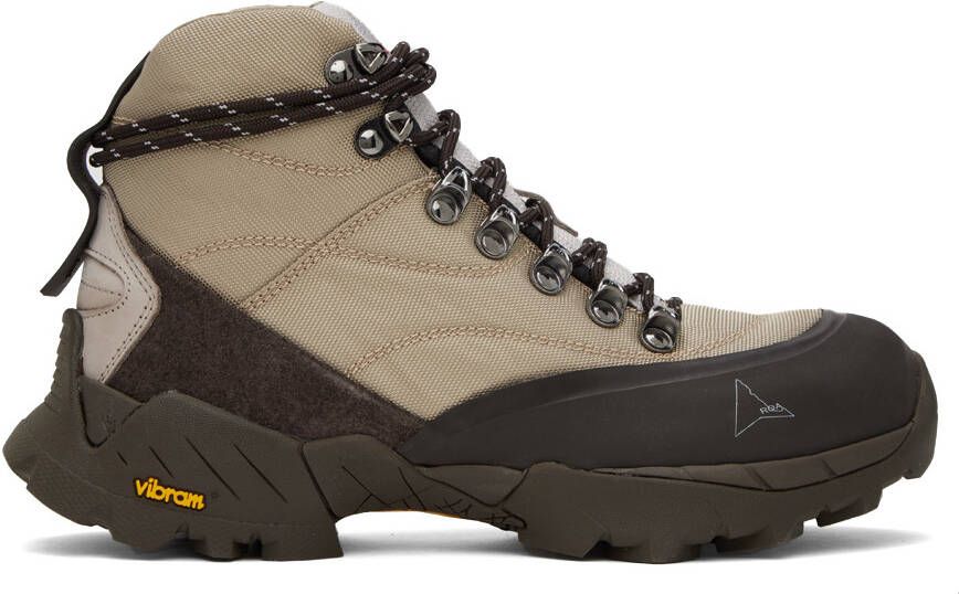 ROA Taupe  Brown Andreas Strap Boots - Picture 9