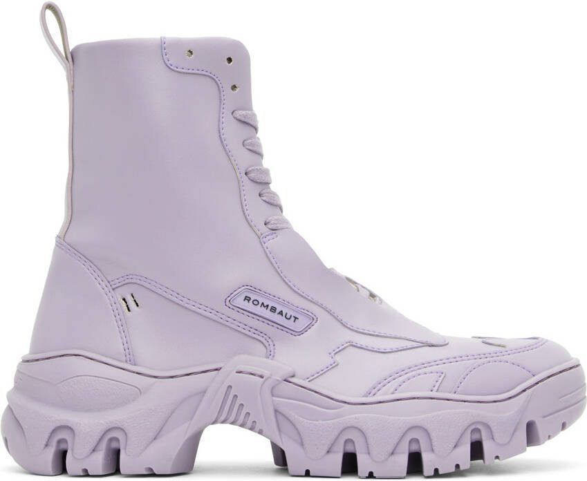 Rombaut Purple Boccaccio II Apple Leather Sneaker Boots - Picture 5