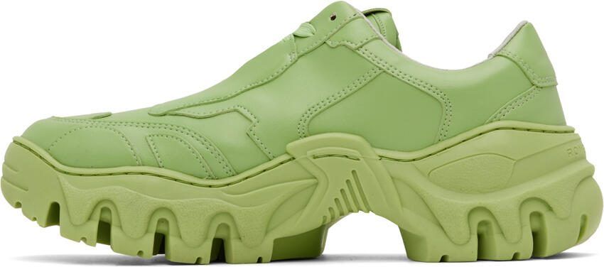 Rombaut Green Boccaccio II Apple Leather Sneakers - Picture 2
