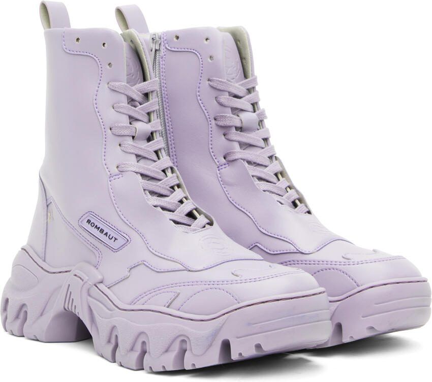 Rombaut Purple Boccaccio II Apple Leather Sneaker Boots - Picture 2