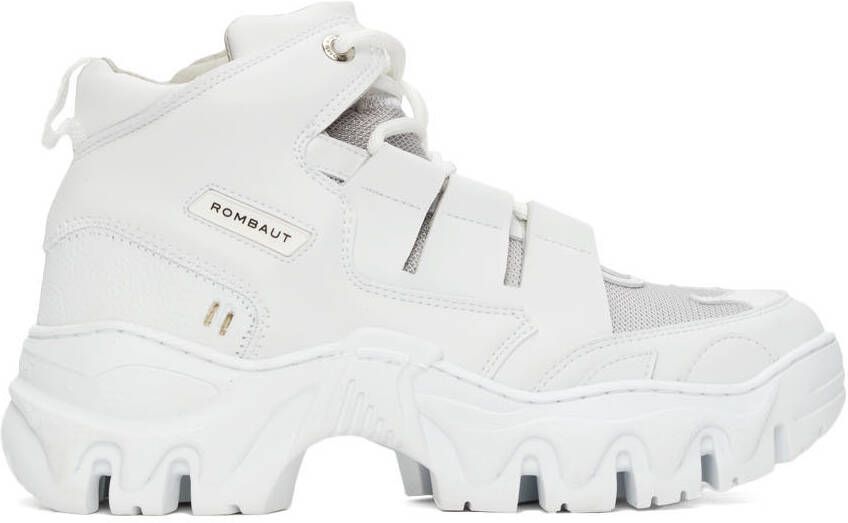 Rombaut White Boccaccio II Future Leather Riot Low Sneakers - Picture 5