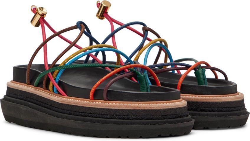 Sacai Black Platform Sandals - Picture 2
