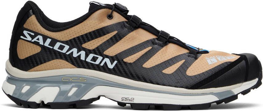 Salomon Black  Beige XT-4 Sneakers - Picture 5