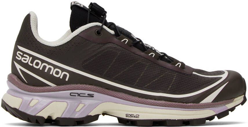 Salomon Black  Purple XT-6 FT Sneakers - Picture 4