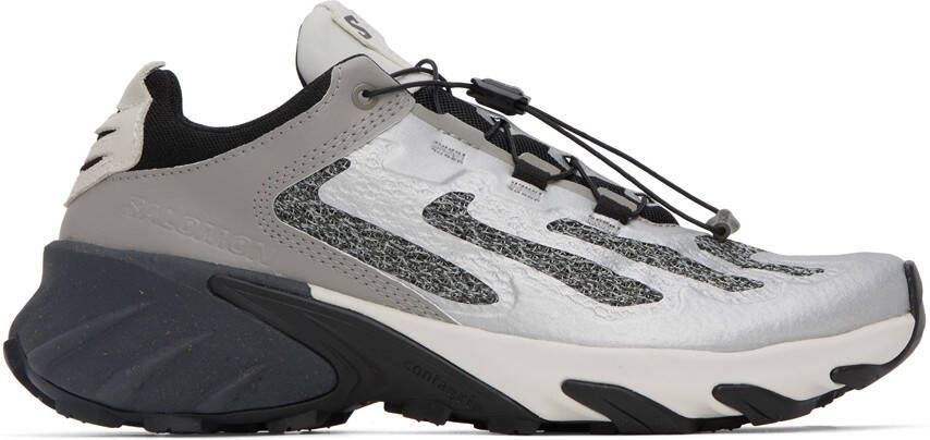 Salomon Silver  Gray Speedverse PRG Sneakers - Picture 5