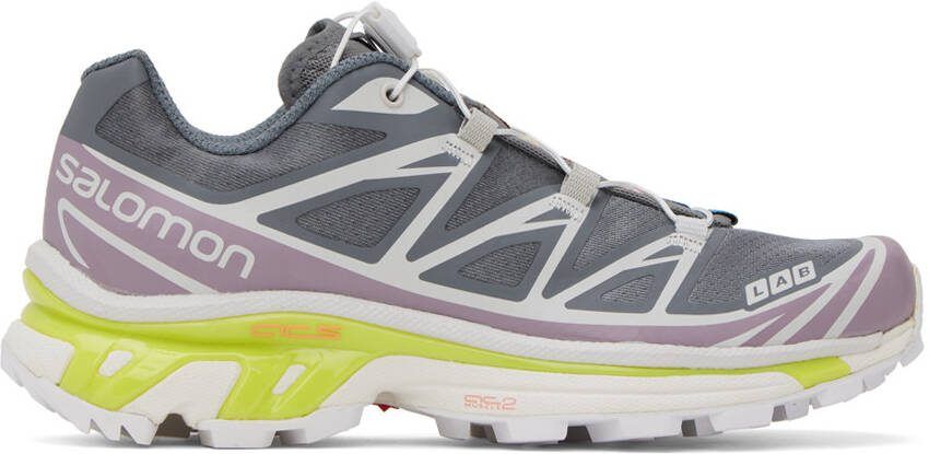 Salomon Gray XT-6 Sneakers - Picture 5