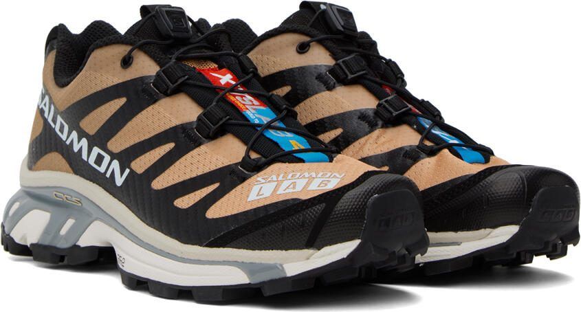 Salomon Black  Beige XT-4 Sneakers - Picture 2
