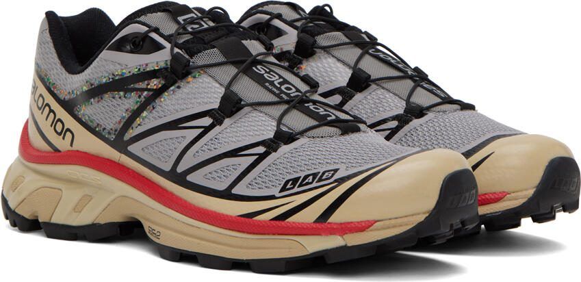 Salomon Gray  Taupe XT-6 Mindful Sneakers - Picture 2