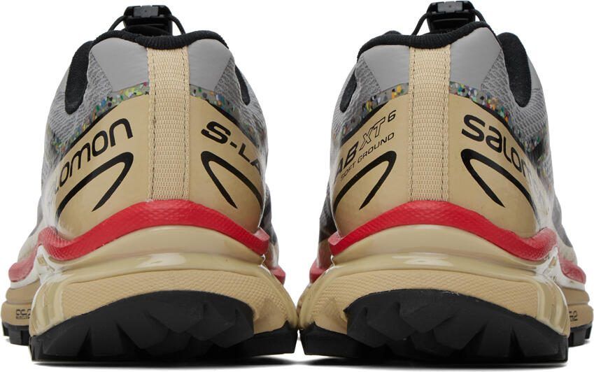Salomon Gray  Taupe XT-6 Mindful Sneakers