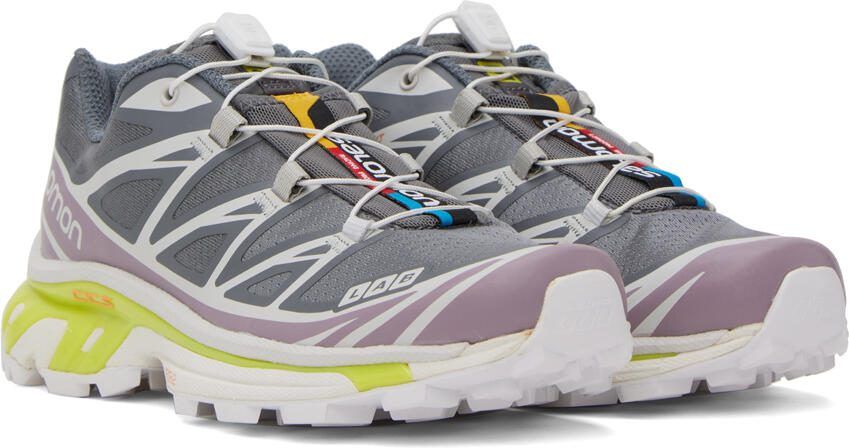 Salomon Gray XT-6 Sneakers - Picture 2