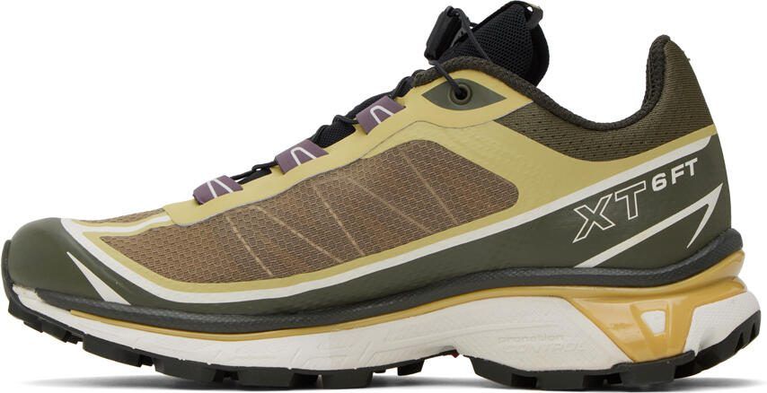 Salomon Khaki XT-6 FT Sneakers - Picture 4