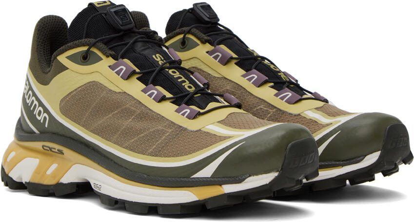 Salomon Khaki XT-6 FT Sneakers - Picture 3