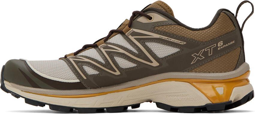Salomon Beige  Khaki XT-6 Expanse Sneakers - Picture 3