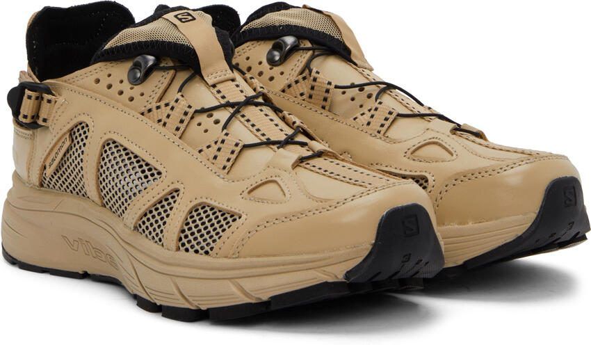 Salomon Tan Leather Techsonic Advanced Sneakers - Picture 2