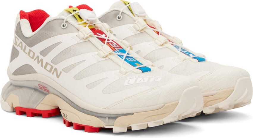 Salomon White  Beige XT-4 OG Sneakers - Picture 3