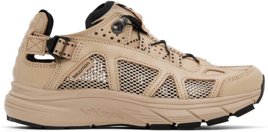 Salomon Tan Leather Techsonic Advanced Sneakers - Picture 5