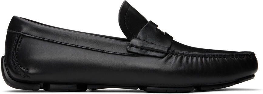 Salvatore Ferragamo Black Driver Loafers - Picture 5