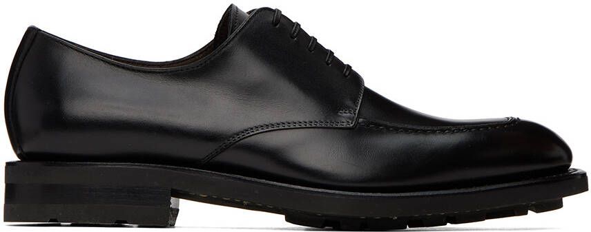 Salvatore Ferragamo Black Leopold Derbys - Picture 4