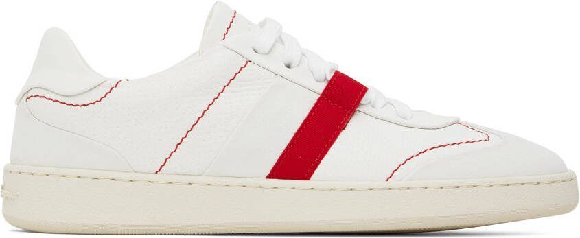 Ferragamo White Garda Low Sneakers - Picture 5