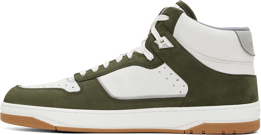 Santoni Green  White Sneak-Air Sneaker - Picture 3
