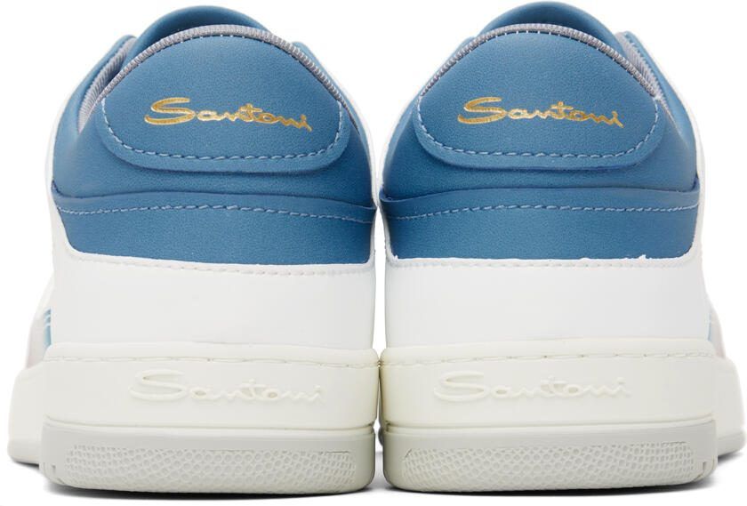 Santoni White Gradient Sneakers