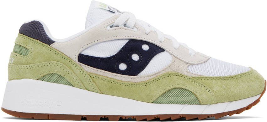 Saucony Green  White Shadow 6000 Sneakers - Picture 4