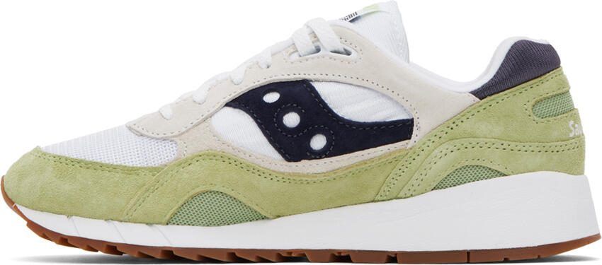 Saucony Green  White Shadow 6000 Sneakers - Picture 3