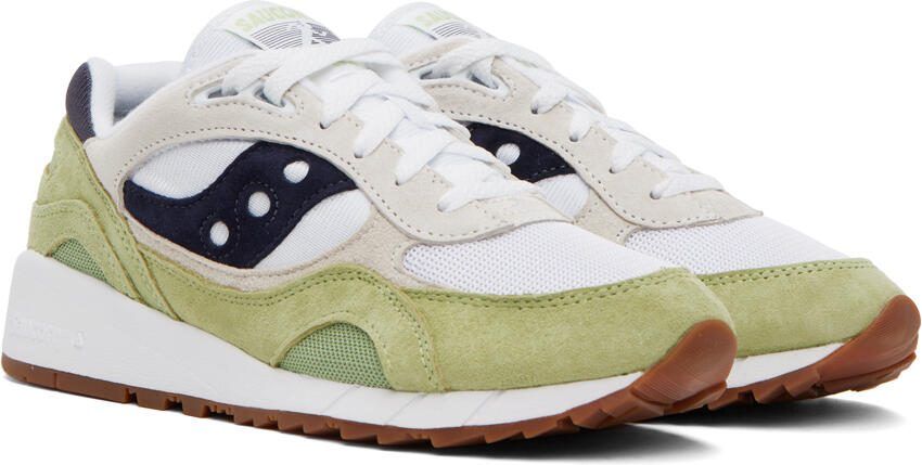 Saucony Green  White Shadow 6000 Sneakers - Picture 2