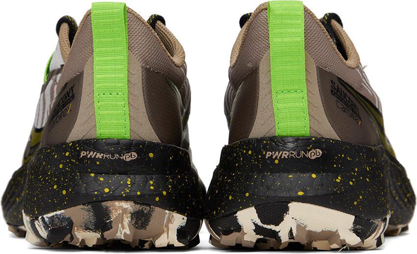 Saucony White  Taupe Endorphin Edge Sneakers