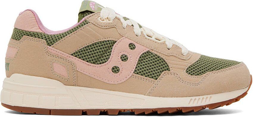Saucony Tan  Green Shadow 5000 Mushroom Sneakers - Picture 5