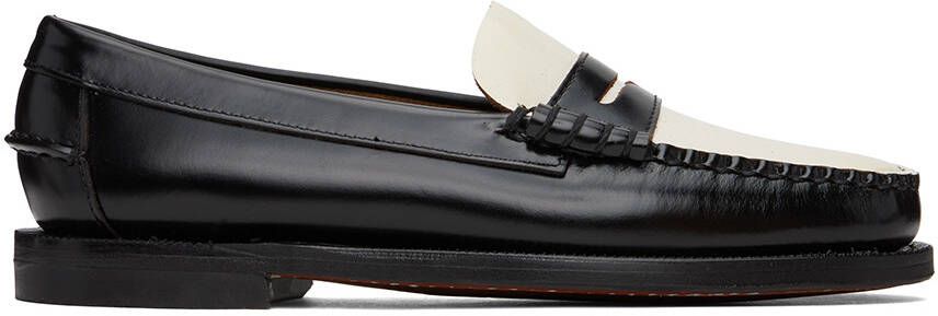 Sebago Black  White Classic Dan Loafers - Picture 5