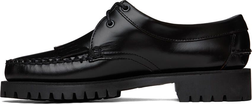 Sebago Black James Fringe Lug Loafers - Picture 4
