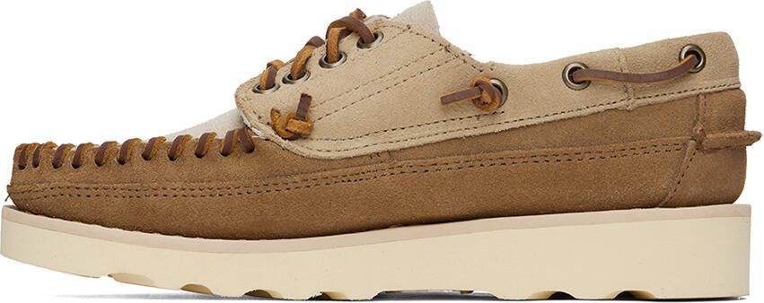 Sebago Brown  Beige Cayuga Loafers - Picture 3