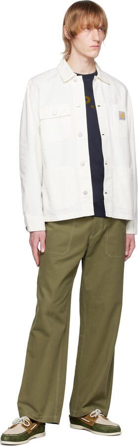 Sebago Green  Beige Portland Jib Boat Shoes - Picture 3