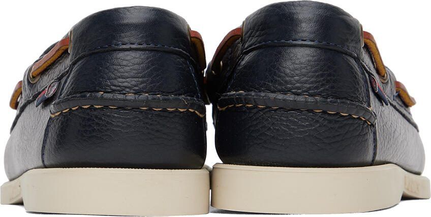 Sebago Navy Portland Martellato Boat Shoes - Picture 2