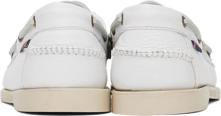 Sebago White Portland Martellato Boat Shoes - Picture 2