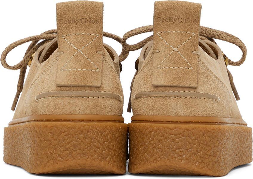 See by Chloé Beige Jille Brogue Loafers